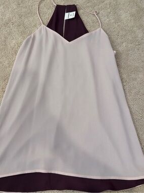 Express Two-Tone Pink & Plum Sleeveless Cami Blouse
